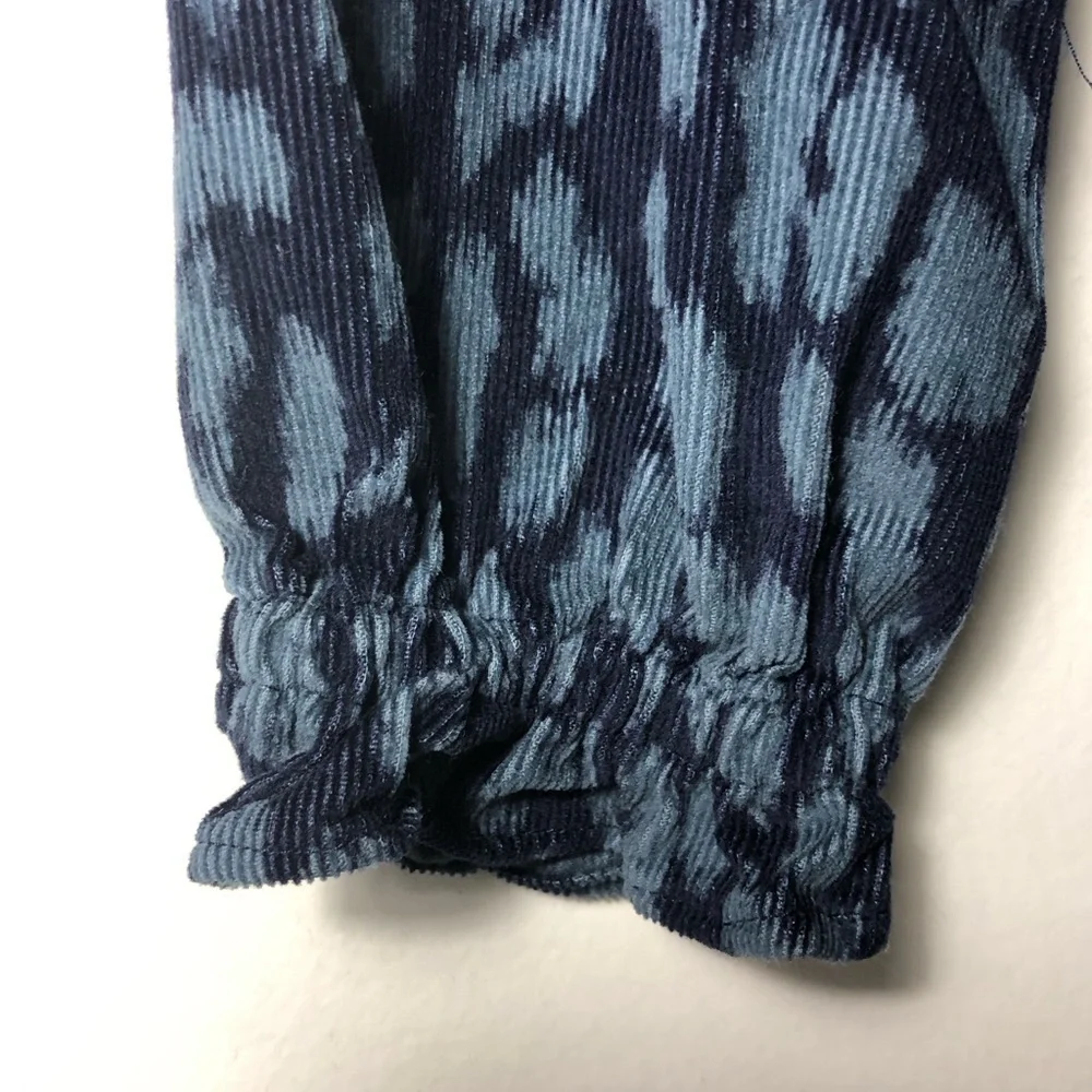 NEW WITH TAGS Baby Gap Girls Blue & Gray Corduroy Long Sleeve Dress Size 4